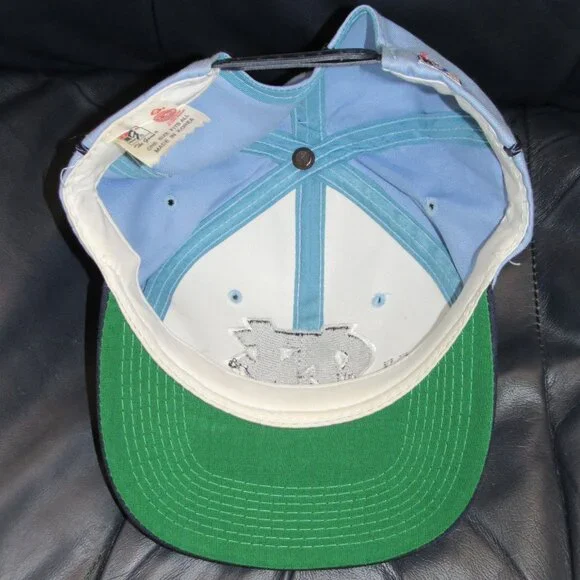 Vtg 80s The Game NC North Carolina Tar Heels SnapBack Hat Cap Jordan Embroidered - Picture 4 of 5